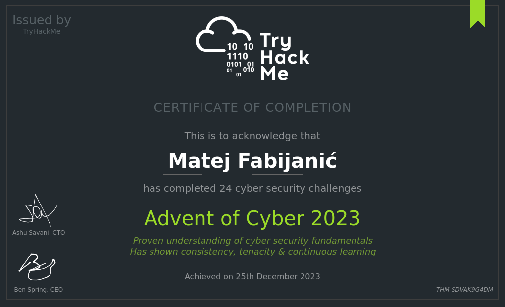 THM - Advent of Cyber 2023